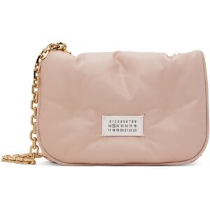 Maison Margiela Pink Small Glam Slam Bag Chain Leather